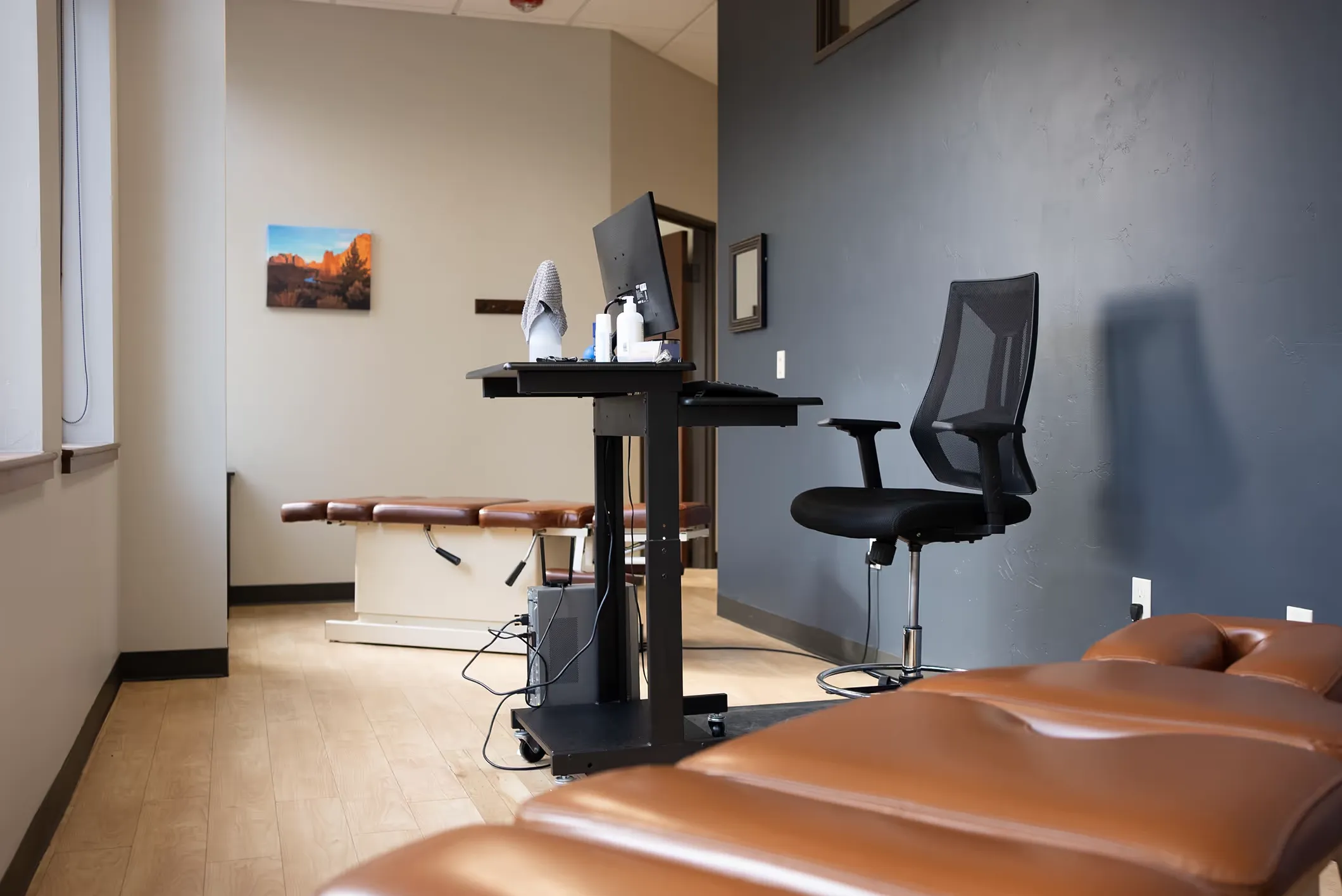 Treatment room at Point Chiropractic in Bend, Oregon